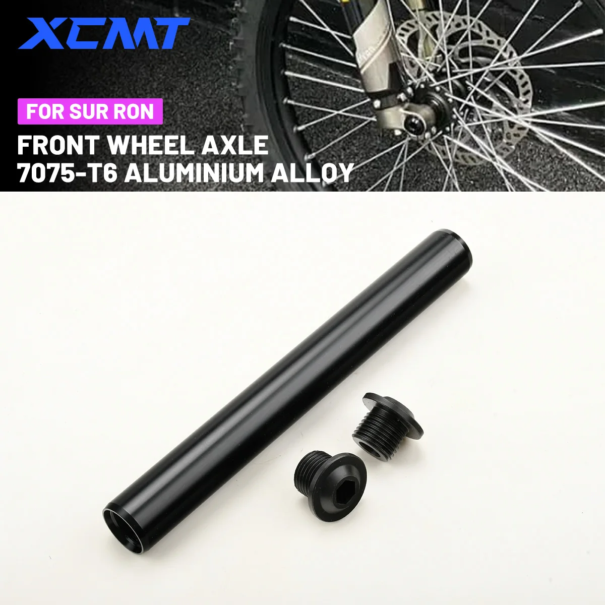

For DNM Volcano Fork For Sur Ron LightBee X S For Segway X260 7075-T6 Aluminium Alloy Front Wheel Axle Replacement