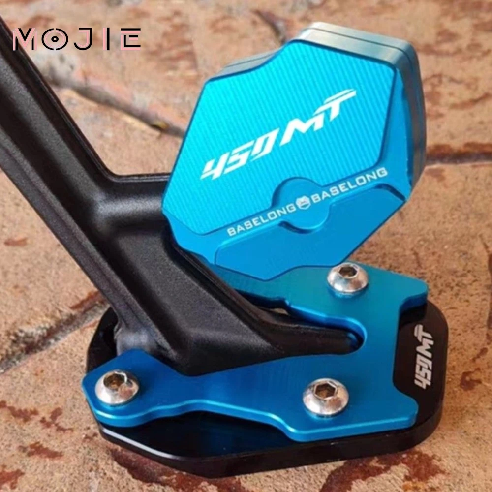 

Motorcycles Foot Side Stand Enlarger Plate Pads Kickstand Extension For CFMOTO CF MOTO 450 MT 450MT Ibex 450 2024 2025 2026