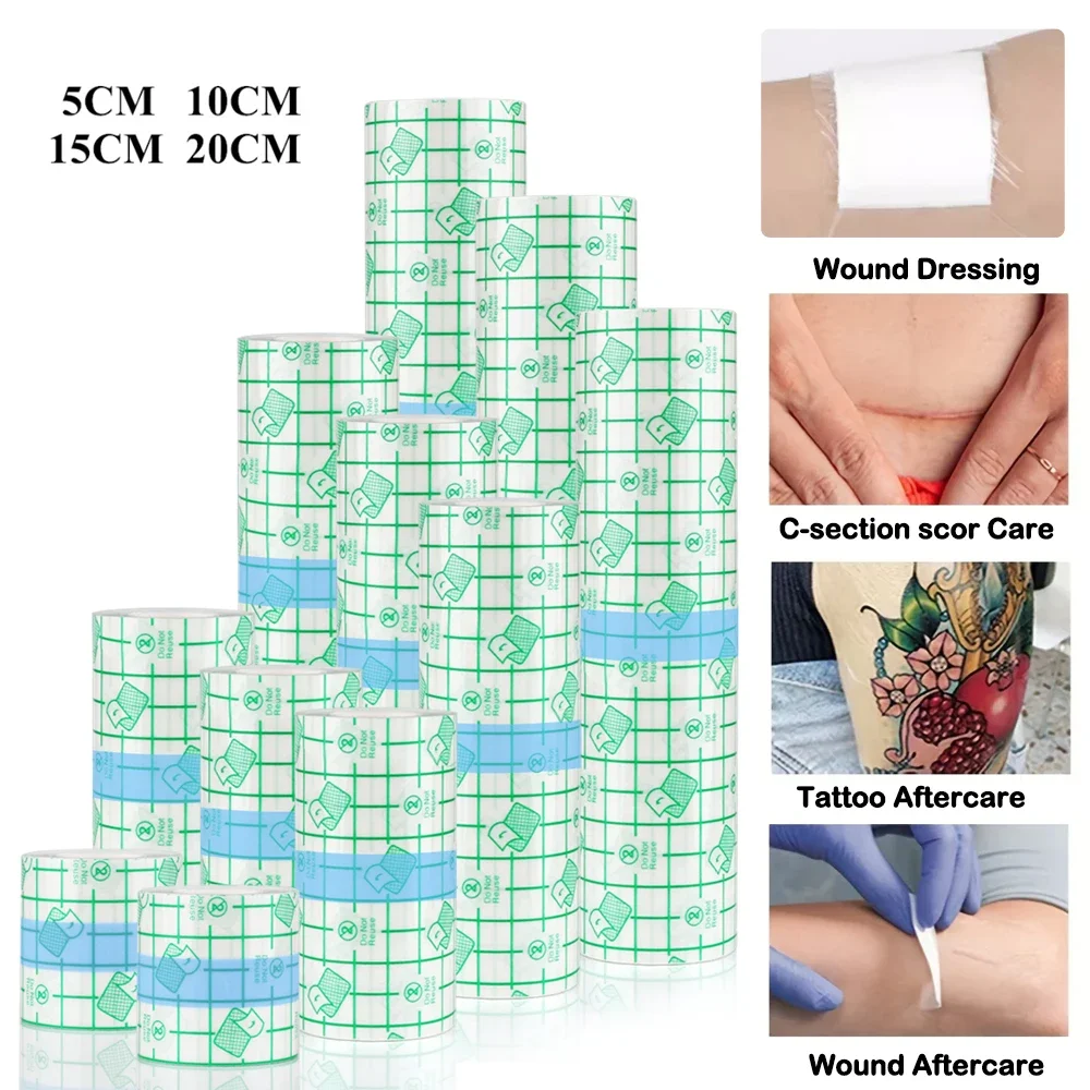 

5m Waterproof Protective Tattoo Healing Film For Aftercare Bandage Transparent Skin Repair Wrap Roll