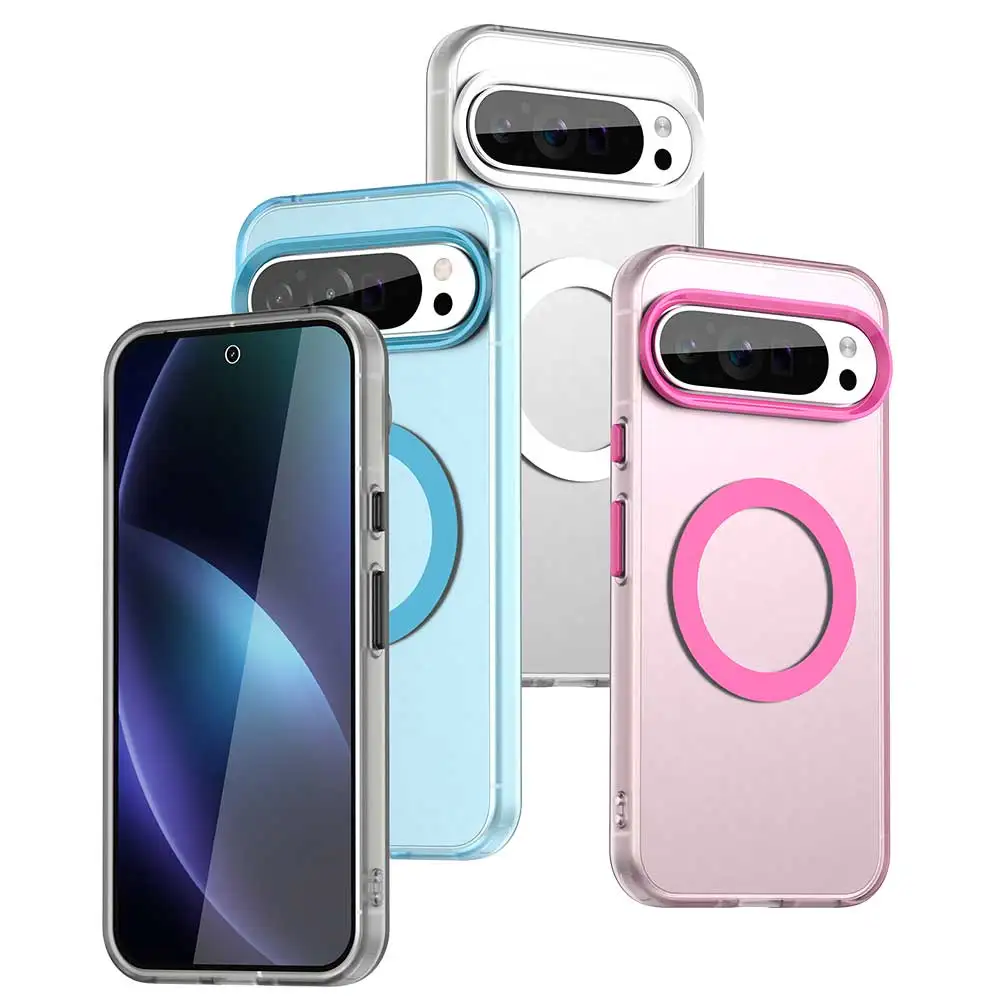 Magsafe Anti Drop magnetisch matt geeignet für Google Pixel 9 Pixel 8 Pro XL für bonbonfarbene Schutzhülle