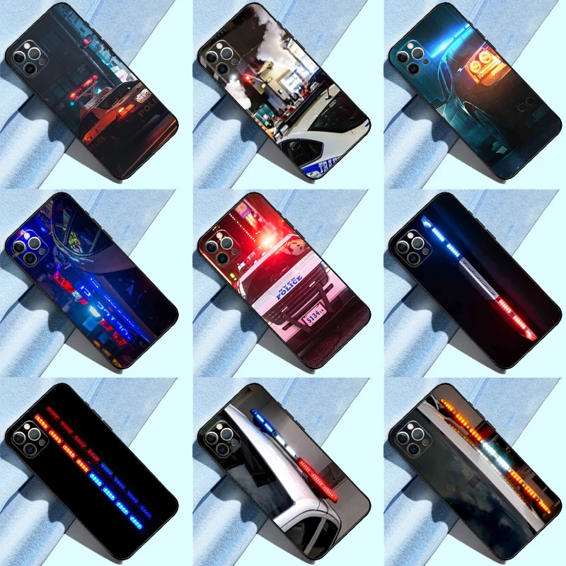 Чехол Police Cars Light At Night для Honor Magic 7 5 6 Lite Honor X9b X9a X8b X8a X9 X9c 50 70 90 Lite 200 Pro Cover