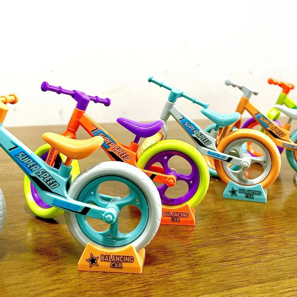 

12 Pcs Carrot Balance Bike Assembly Toy Kids Educational Plastic DIY Gift Bright Color Toddler Bikes