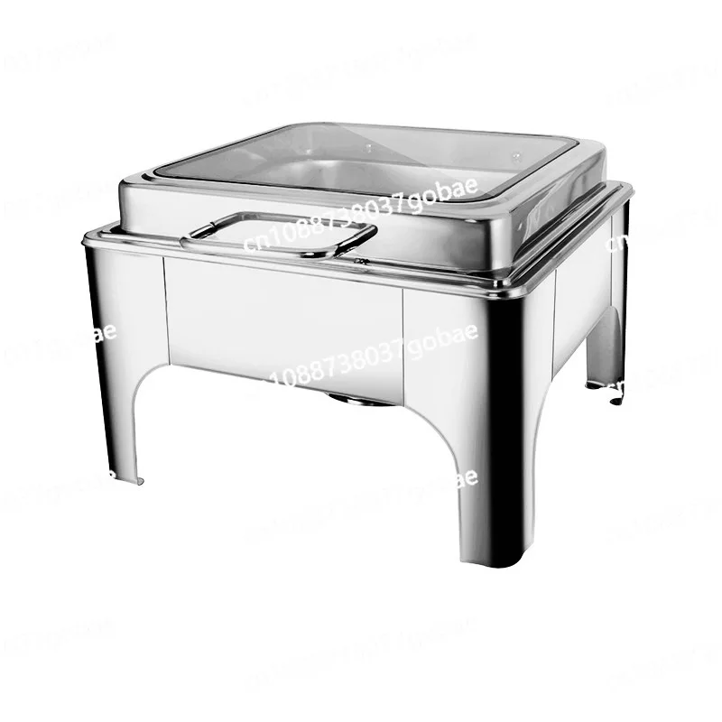 Stainless steel buffet stove hydraulic slow-down lid commercial hotel restaurant