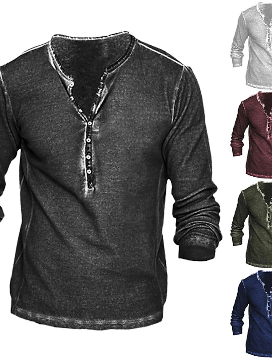 Button-Up V-Neck Vintage Multi-Colored Short-Sleeved Goth T-Shirt Men Punk Street Wear Men Oversized Brazilian Spanish T-Shirt