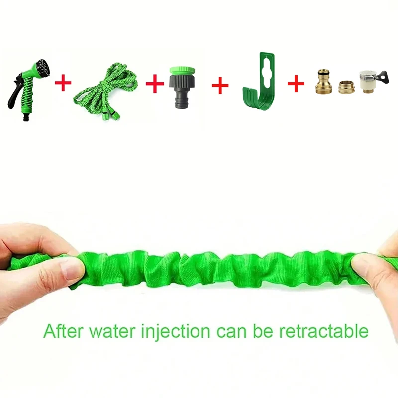 Garden Hose High Pressure Cleaning Water Gun Expandable Magic Hoses Home Garden Watering Hose Gardening Supplies 25FT-200FT