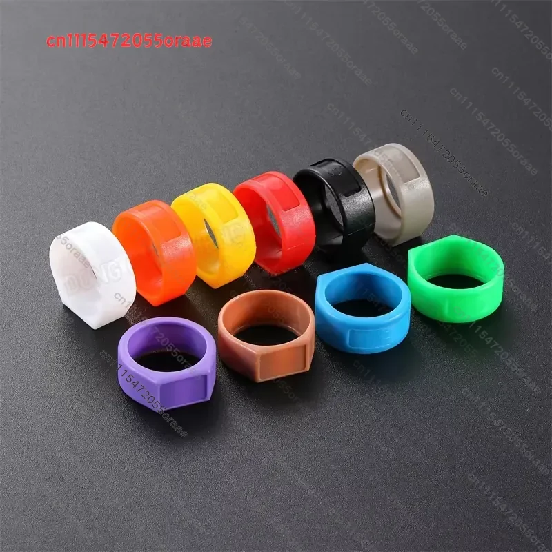 10Pcs Microphone Anti-Roll Colour Ring YS-CCR for YS136N / YS137N XLR Plug Anti-Roll Sleeve Multi-colour Marker Ring 10