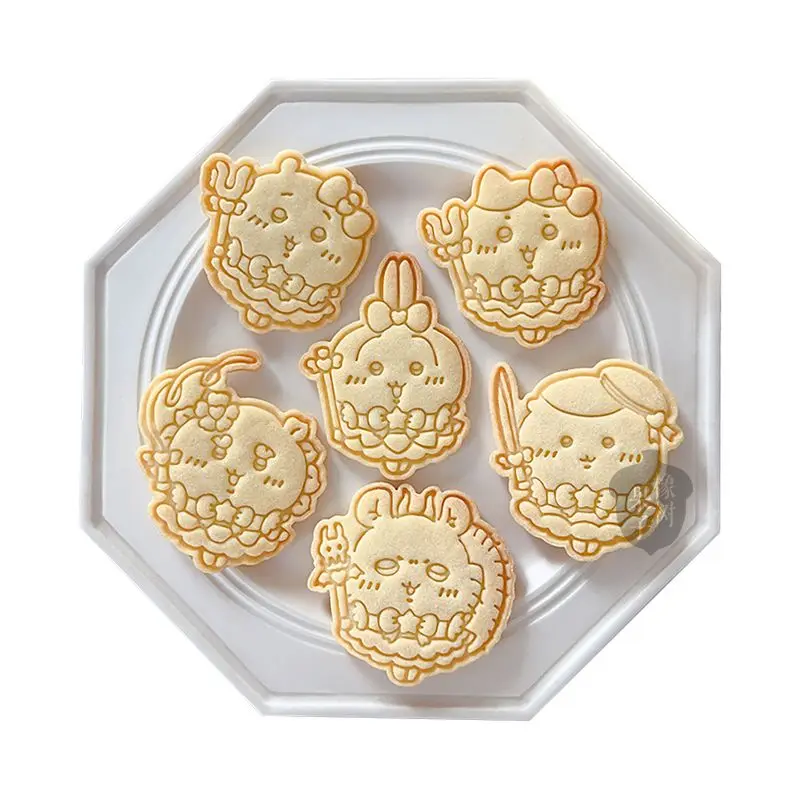 Chiikawa Usagi Hachiware Magic Girl Series Cookie Mold Household Handmade Kawaii DIY Biscuit Shaping Mould for Clay Craft Baking