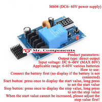 XH-M603 M604 M609 Charging Control Module Digital LED Display Storage Lithium Battery Charger Switch Protection Board 12-24V 60V