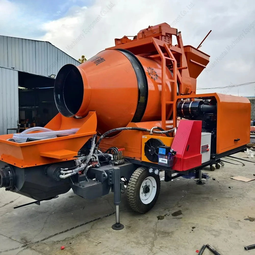 Factory Outlet Concrete Transfer Pump Equipment Electric Fine Stone Concrete Pump Diesel Trailer Concrete Cement Pump Machine
