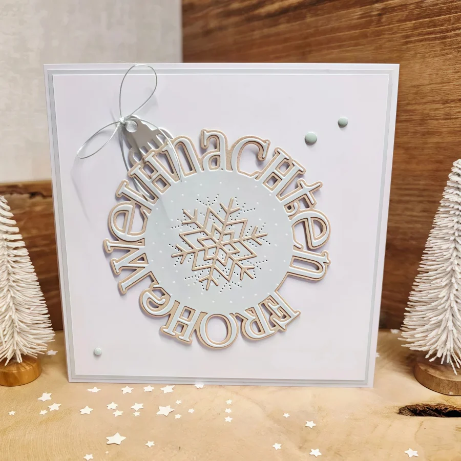 2026 New Arrival Large Christmas medallion Metal Cutting Dies for DIY Scrapbooking Card Making Stencils Photo Albums