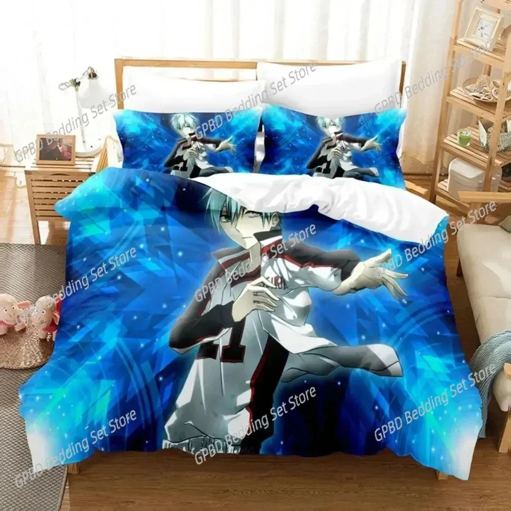 Anime Kuroko's Basketball Comfortable Duvet Quilt Cover Pillowcase Bedding Set Children Bedroom Decoration Home Textile