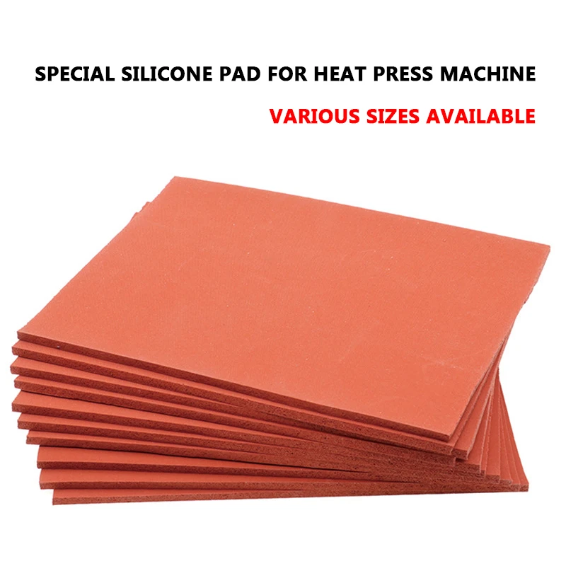 Heat press machine silicone pad thickened foam board high temperature resistant rubber board for thermal transfer equipment