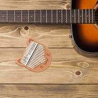 17-Key Wooden Thumb Piano Portable Finger Piano Kalimba Musical Instrument for Beginners Lightweight Compact Music