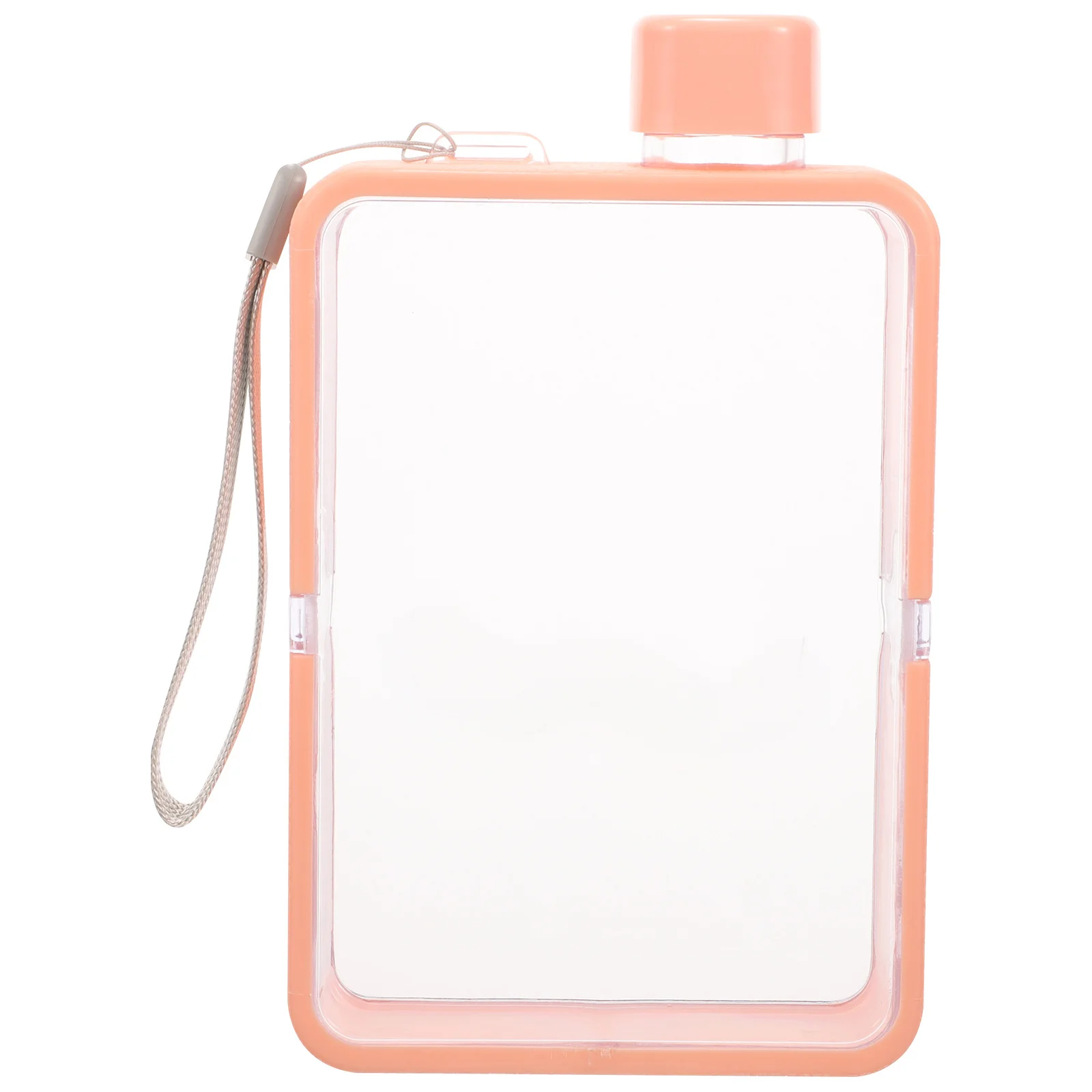 

Flat Water Bottle Lightweight Reusable Leakproof Transparent Design For Travel Sports Fitness Outdoor A5 Size Container