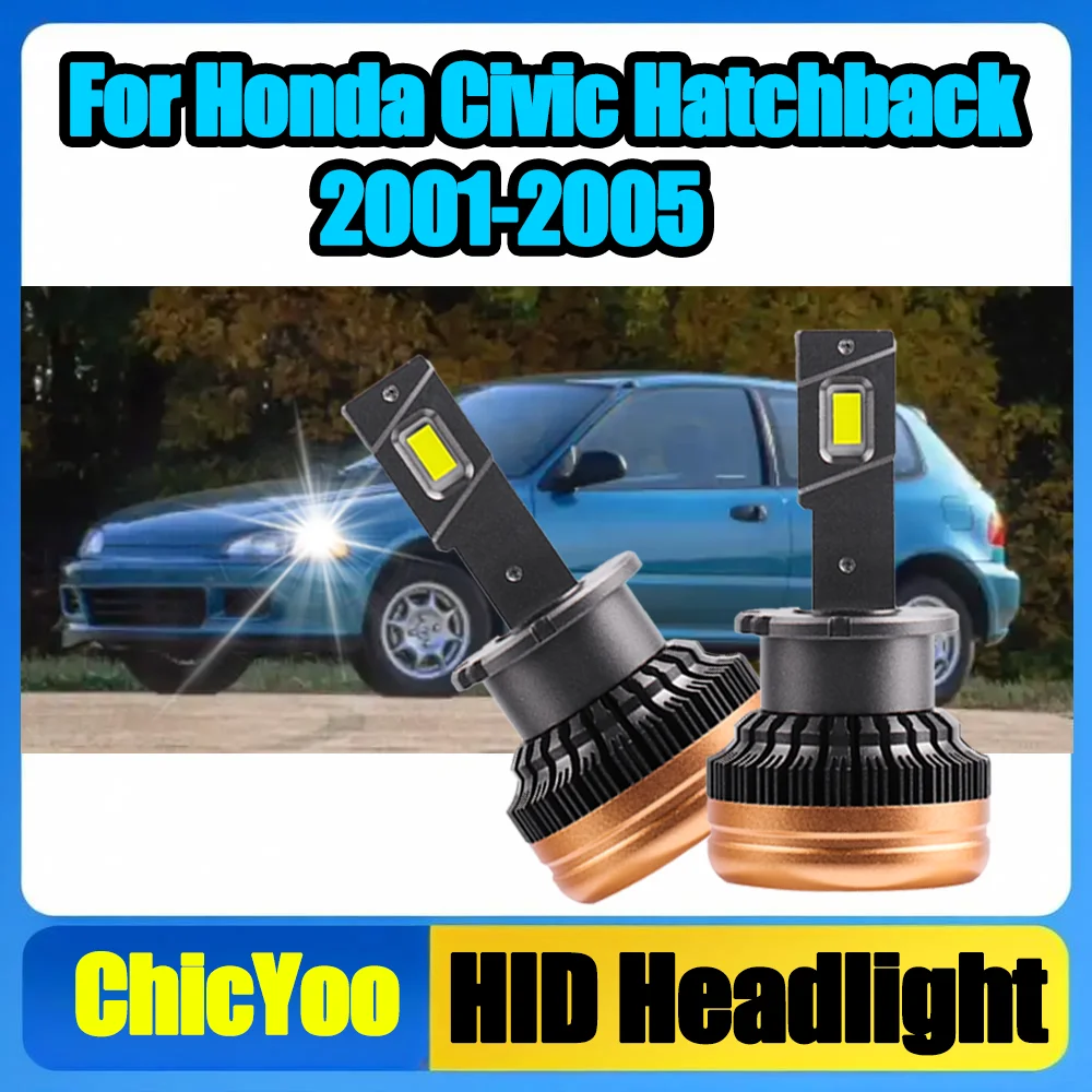 

2PCS 6000K Super Bright High Power D2S HID Headlight Bulbs 120W Auto HID Xenon Headlamps 12V For Honda Civic Hatchback 2001-2005