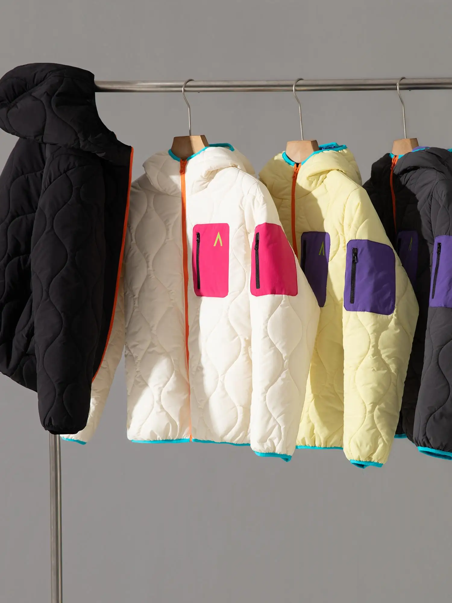 

Куртка Dopne Color Series осенне-зимняя, ветрозащитная, водонепроницаемая, с контрастными цветами, легкая, теплая, с капюшоном, хлопковая