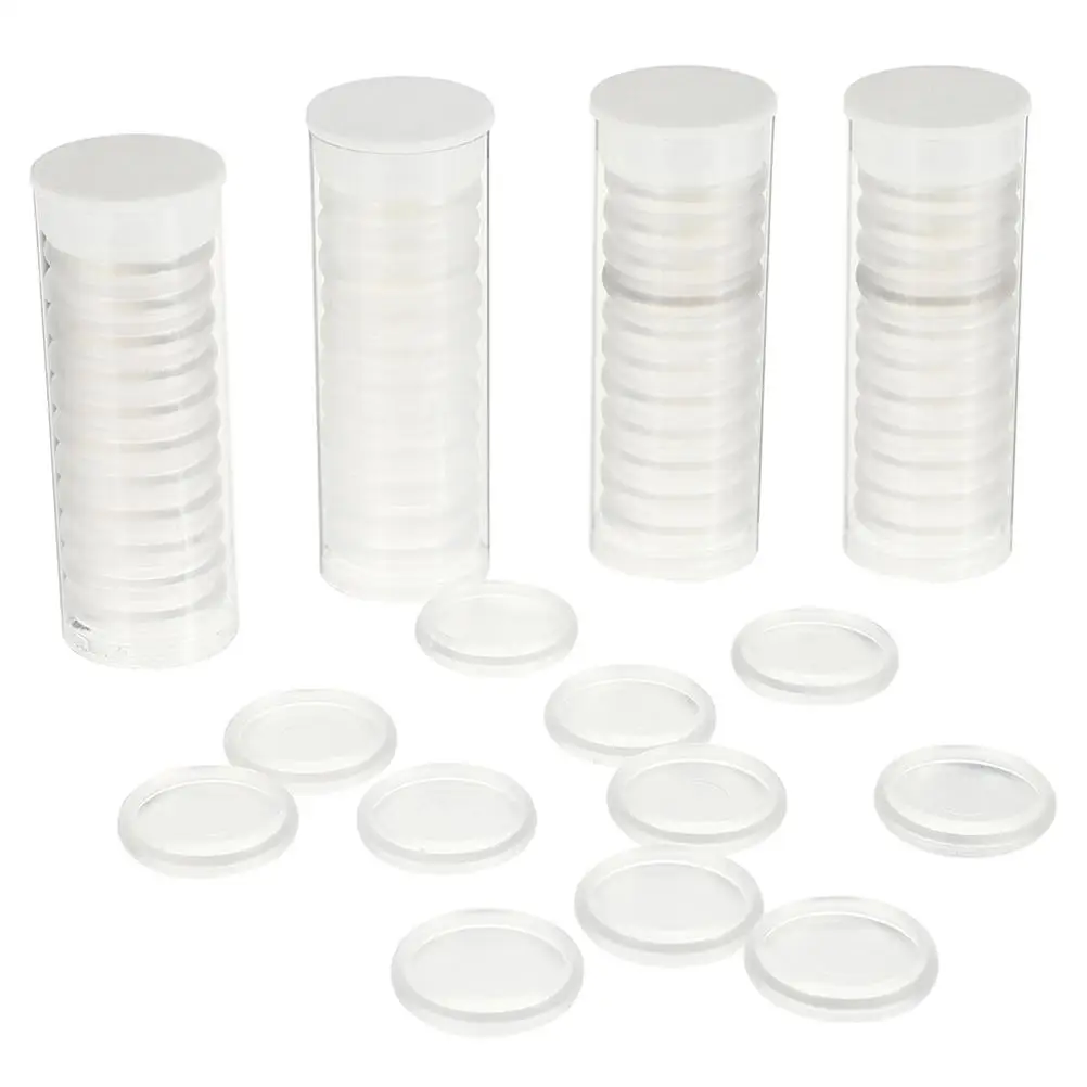 55 Pcs Loose Leaf Disc Transparent Binder Discs Binding Buckle Abs Clear Loose-leaf Kit