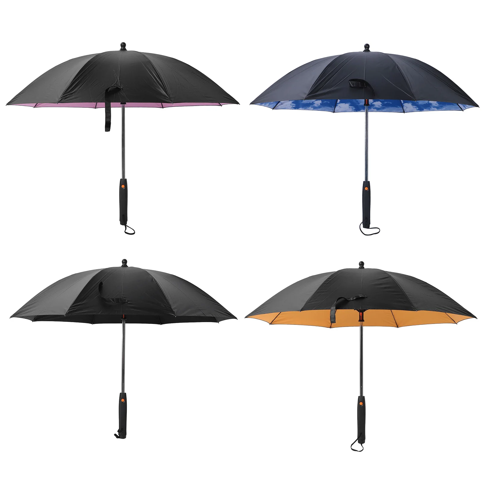 

Sun Umbrella Fan UPF 50+ Block UVA UVB Rays Sturdy Fiberglass Ribs Portable Cooling Fan Umbrella Compact for Activities