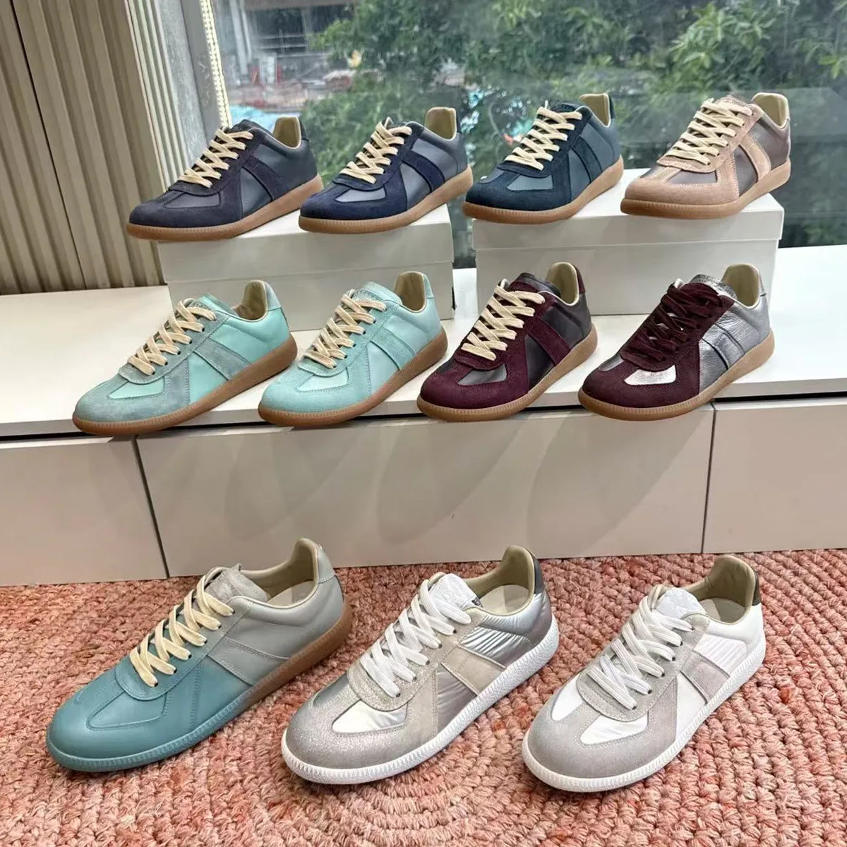 Real leather breathable German training shoes for women 2026 new casual Forrest Gump shoes ballet lightweight white shoes