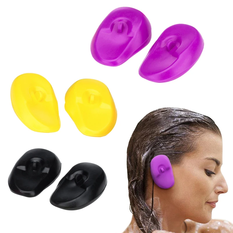 

Silicone Hair Dye Earmuffs Perm Oil Baking Waterproof Haircut Accessories No Dirty Ears Ear Protection Shampoo Hair Dye