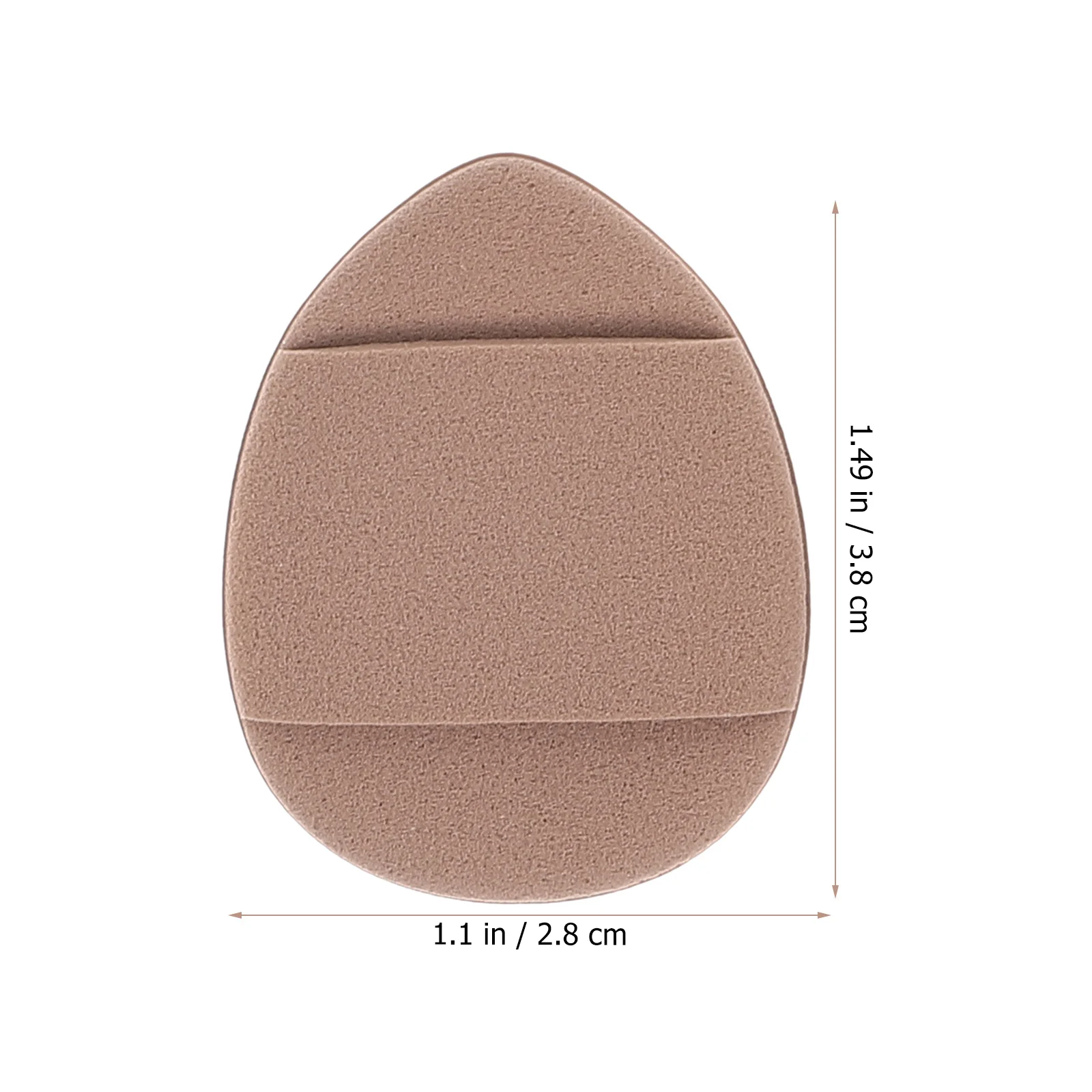 4 Uds Mini polvo Puff dedo pequeño triángulo Puff maquillaje para corrector base ajuste debajo de los ojos cara