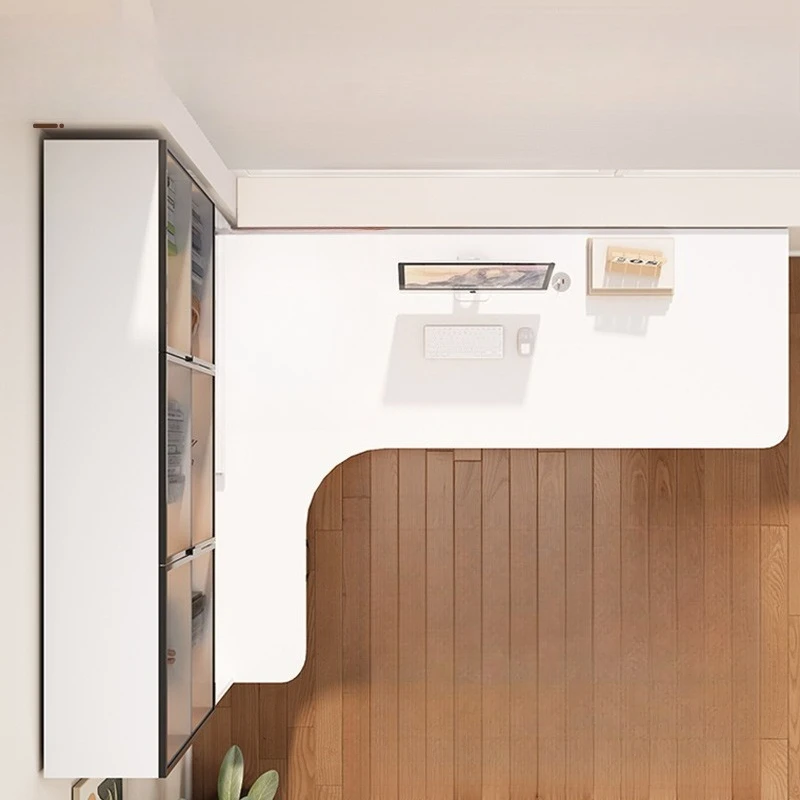 

Solid wood, desk, integrated table, corner, computer desk, bedroom, household, simple, writing