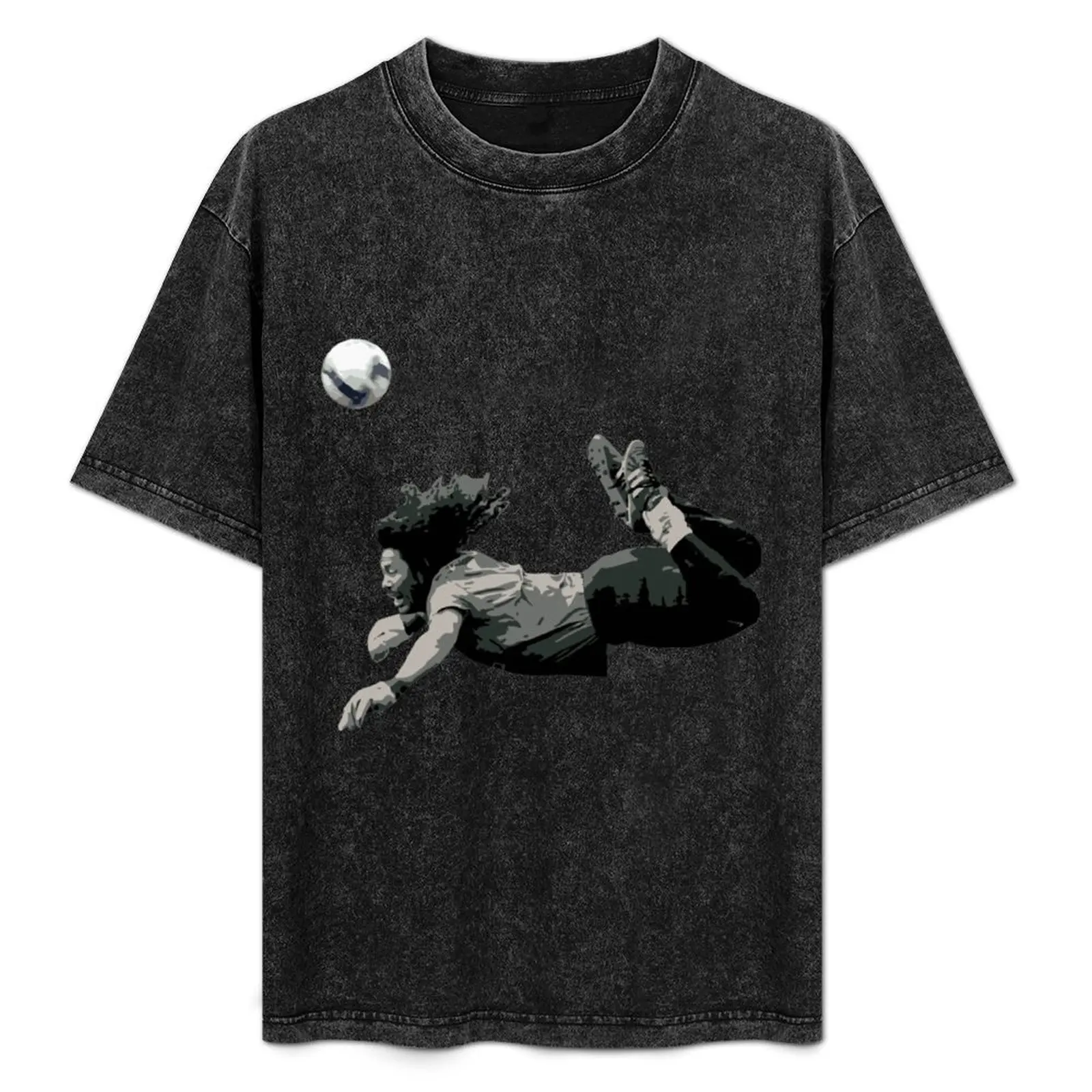 

Rene Higuitas Scorpion kick35 T-Shirt Sports Casual Short Sleeve Cotton Tee