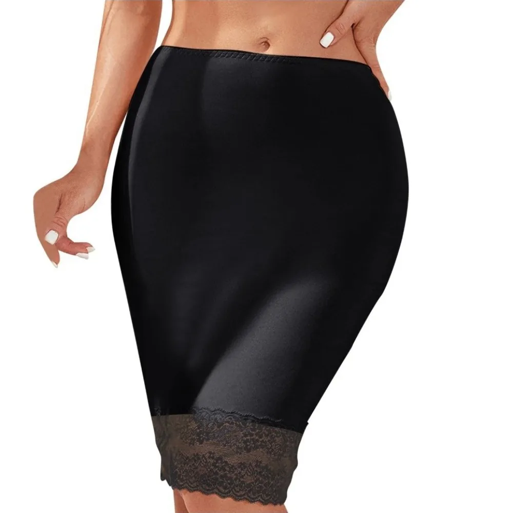 Lace Flower Women Short Petticoat A-line Short Length Security Slips Anti-Penetration Breathable Underskirt Women Dress Lining