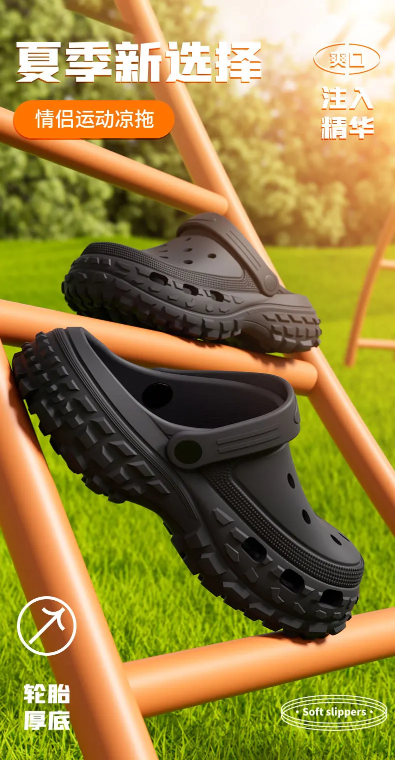 Sommerliche Damen-Plateausandalen 2026 mit geschlossener Zehenpartie, rutschfeste Strandsandalen, leichte, weiche Sohle für Zuhause, bequeme Sandalias – Detail 2