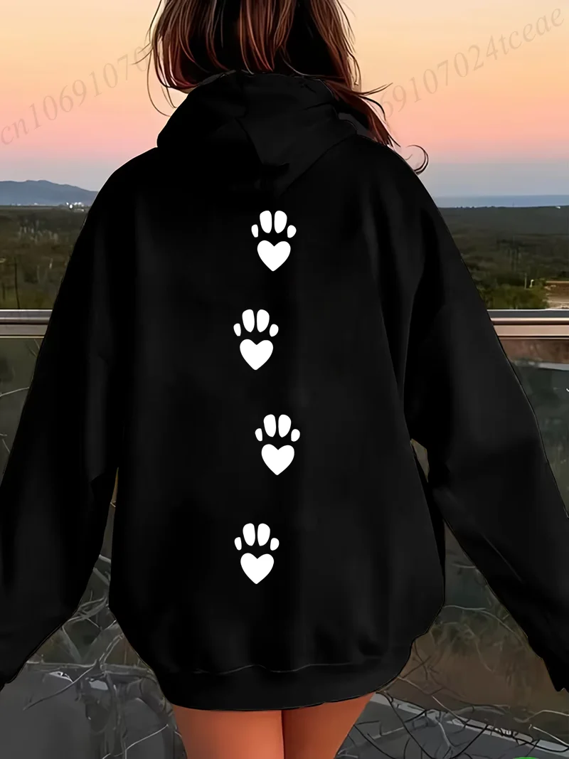 Femmes décontracté sweats à capuche j'aime les chats mais je ne peux pas manger un entier imprimer Harajuku Streetwear décontracté pulls à capuche de mode vêtements de sport