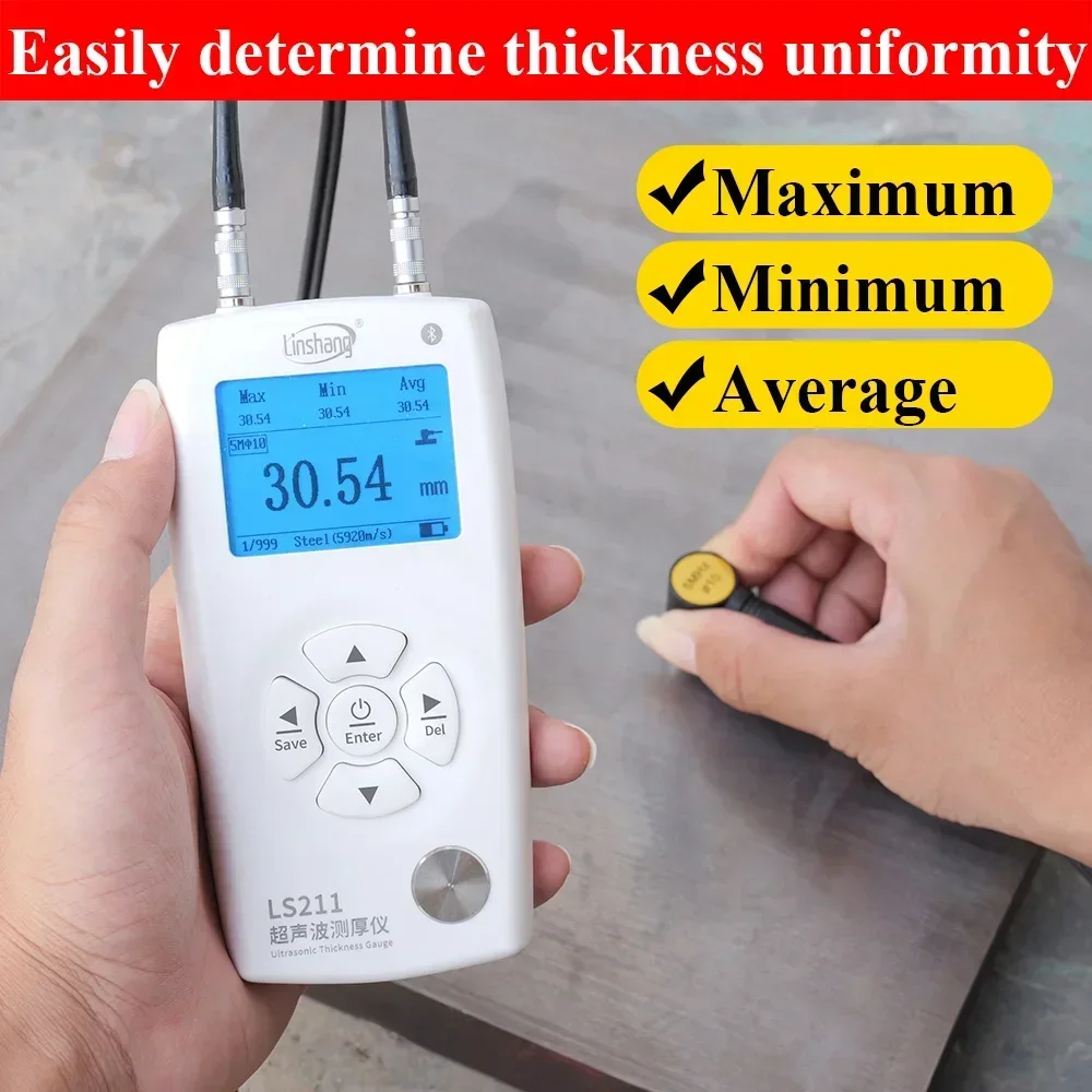 2026 Premium Custom LS211 Multi Probe Ultrasonic Thickness Measurement High Precision Ultrasonic Thickness