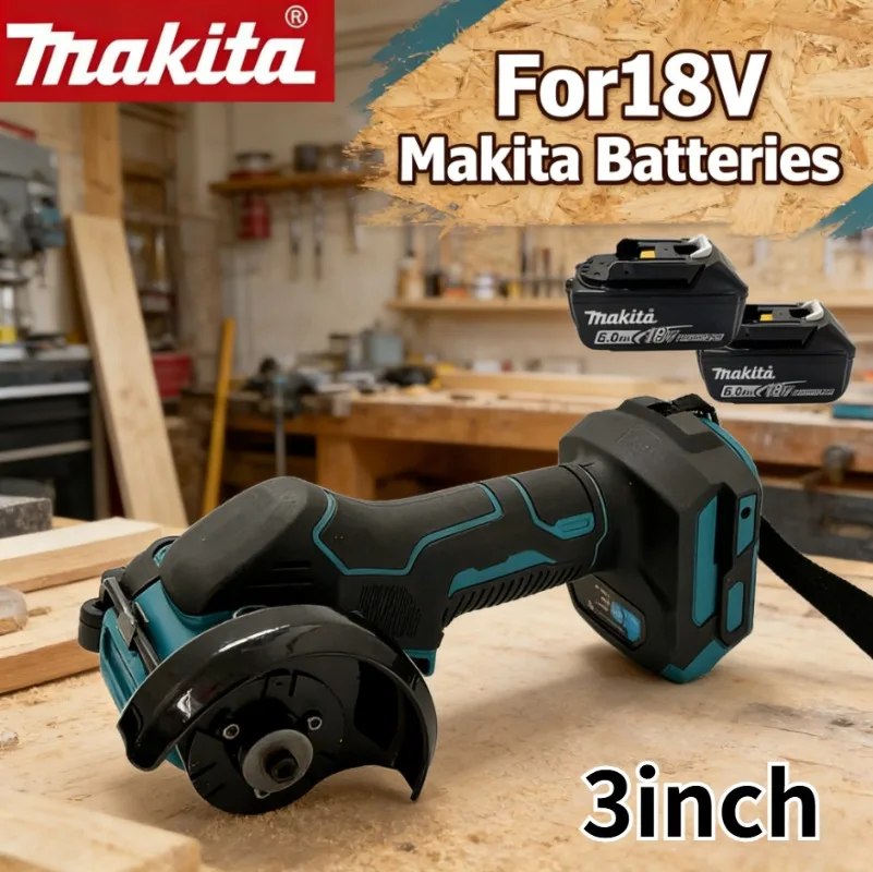 

Аккумуляторная угловая шлифмашина Makita 3 дюйма, беспроводная угловая шлифмашина 3 дюйма, электрический отрезной инструмент, циркулярная пила, электроинструмент
