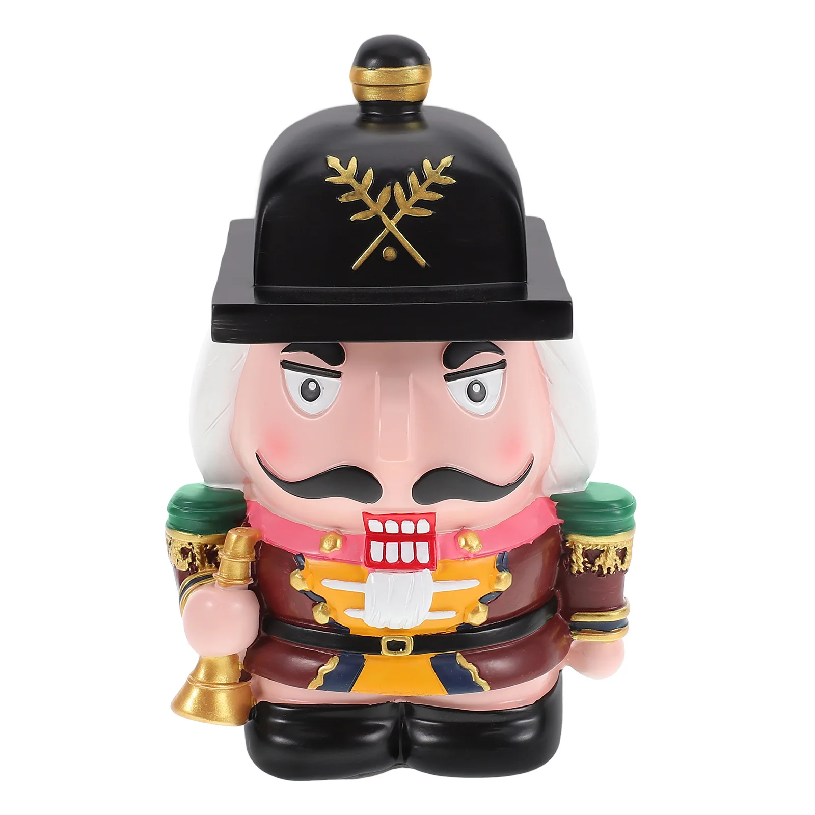 

Nutcracker Coin Bank Resin Piggy Bank Decorative Money Box Large Capacity for Home Decor Kids Birthday Gift Home Decor