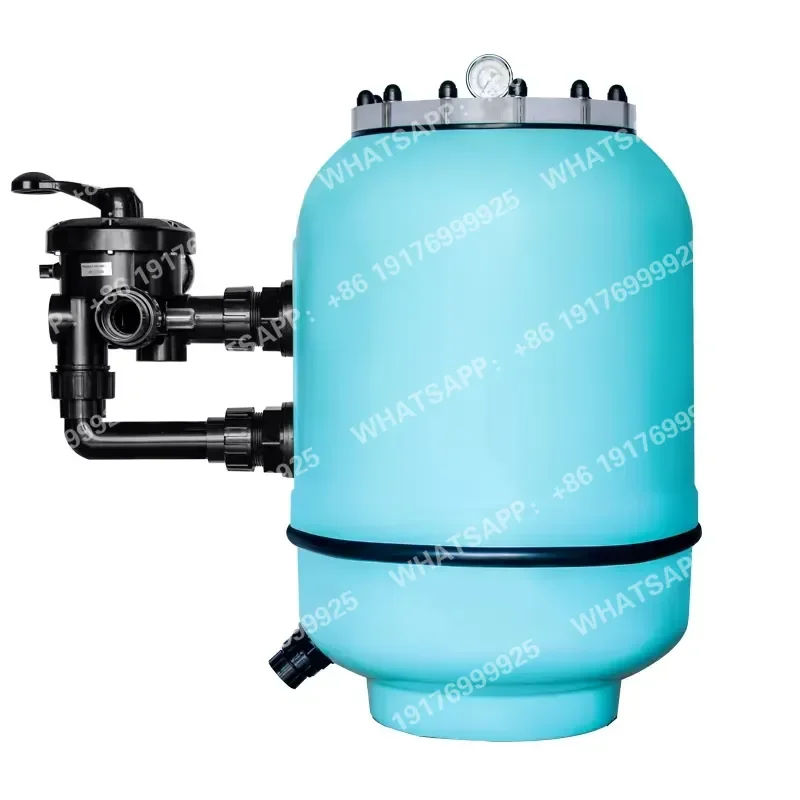Large Capacity Swimming Pool Sand Filter Pool Water Purifier with 6-Way Valve & Pressure Gauge