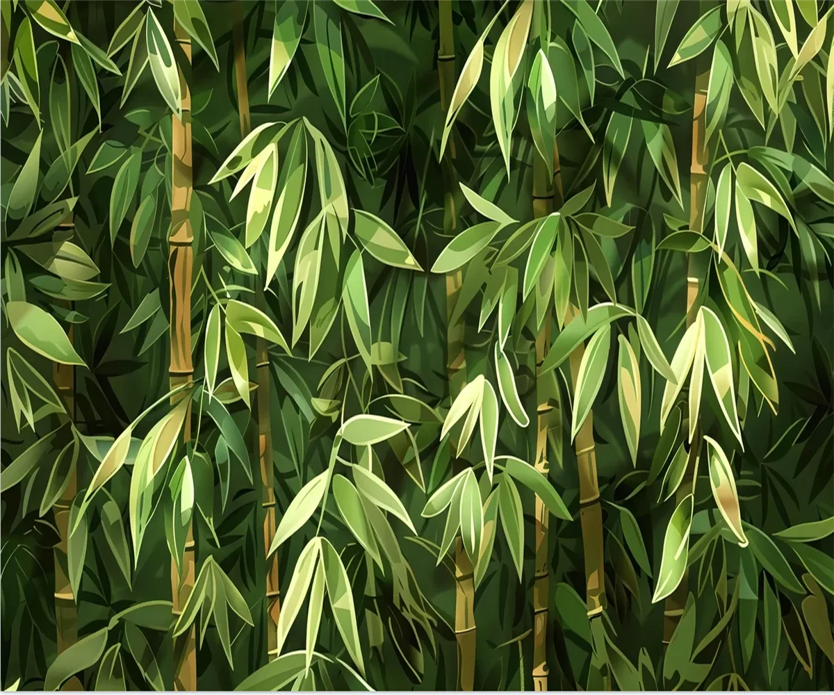 

Настройте любое фото, новые настенные обои в китайском стиле, бамбуковый пейзаж, самоклеящиеся ТВ-студия, фон, декор стен, 3d обои