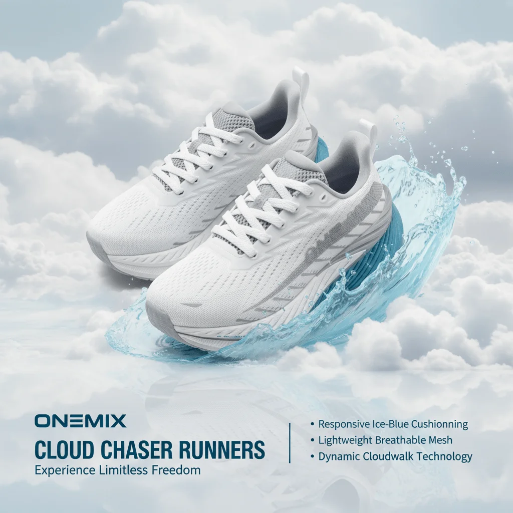 

ONEMIX City Run Shoes Comfortable Cushioned Low Top Sneakers Fashionable Design Versatile Wear Soft Bounce Retro Running Shoes