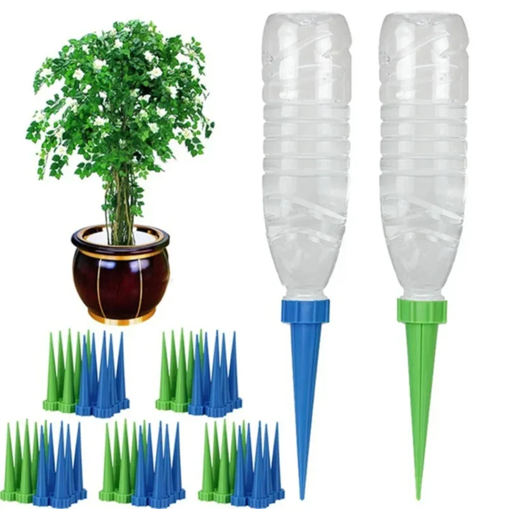 32pcs Automatic Drip Irrigation System Self Watering Spike for Flower Plant Greenhouse Garden Adjustable Auto Water Dripper