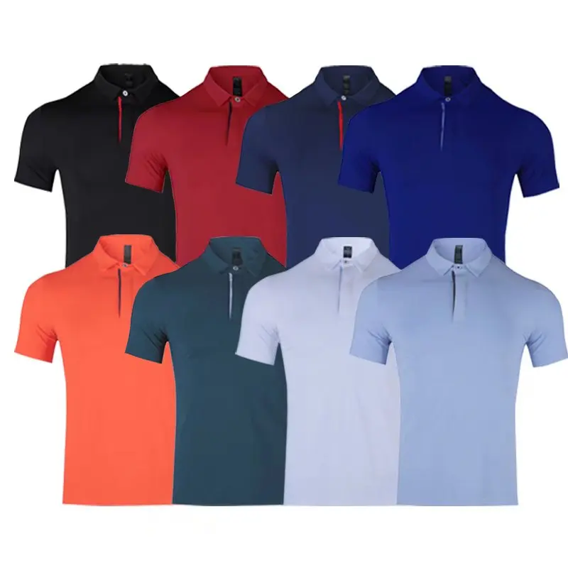 

Casual short-sleeved men and women summer quick-drying POLO shirt breathable sports t-shirt fitness running lapel top custom