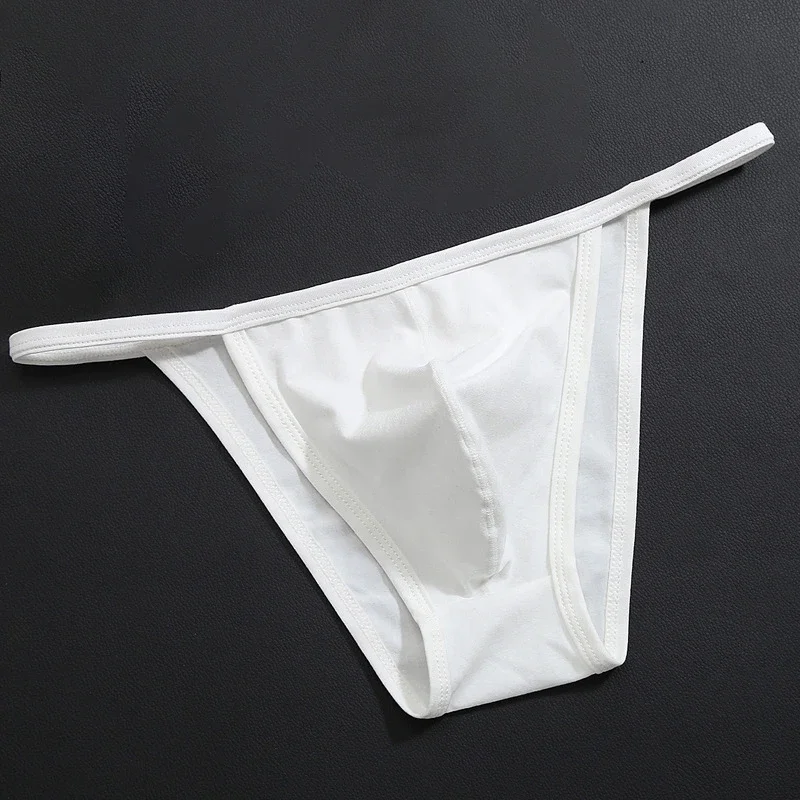

Men's Sexy Solid Color Thongs Men New Low-rise Thong Male Cozy Briefs Solid Color Breathable Underwear Underpants