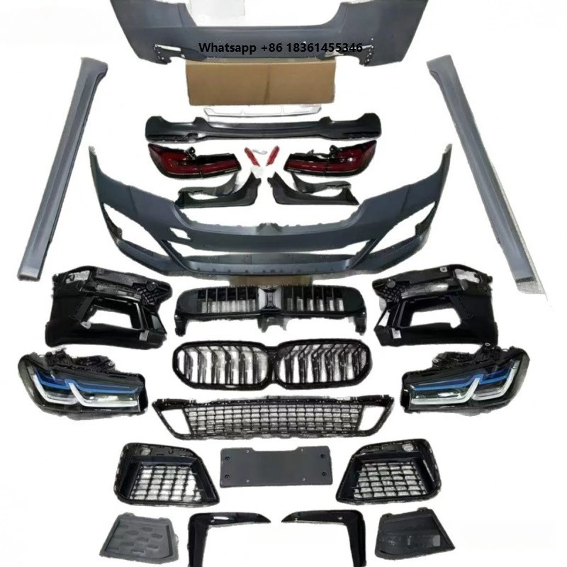 

For 5 Series G30/G38 LCI Modified MT Sport Edition Full Body Kit Old to New Front and Rear Bumpers Suitable