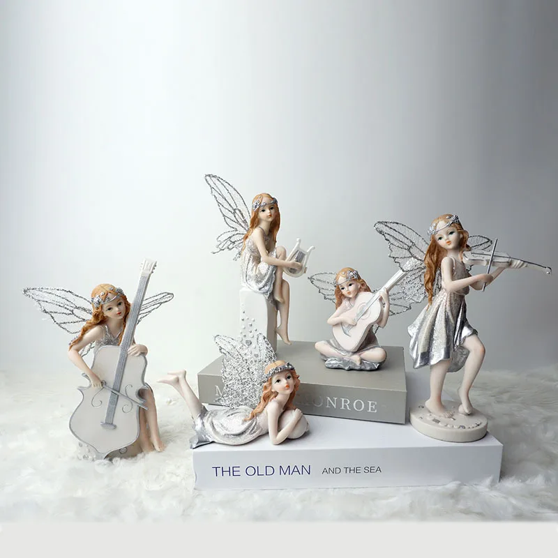 Dancing Girl Home Decorations Living Room Personalized Angel Ornament Resin Crafts Car Ornament Children's Gifts