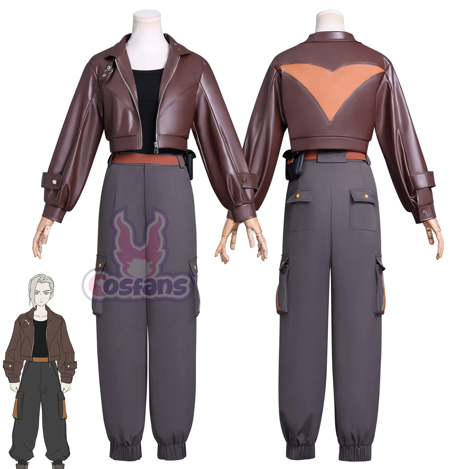 

Xiao Hei Anime Luye Cosplay Costume Uniform Coffee Jacket Black Pants Animation Convention Halloween Christmas Daily Wear