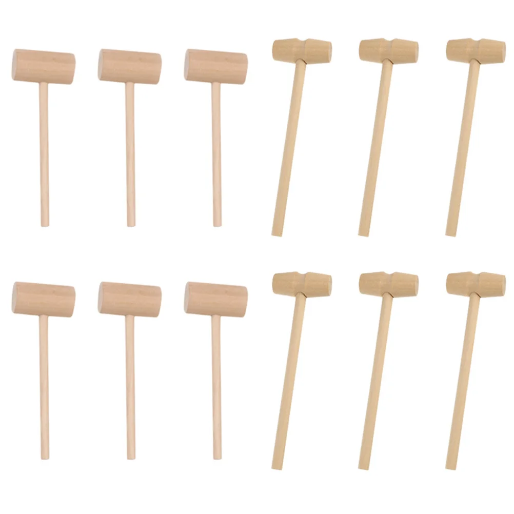 

30Pcs Mini Wooden Hammer Mallet Small Crab Lobster Seafood Tool for Family Dinner Party Cake Use Premium Wood Wood Cake Hammer