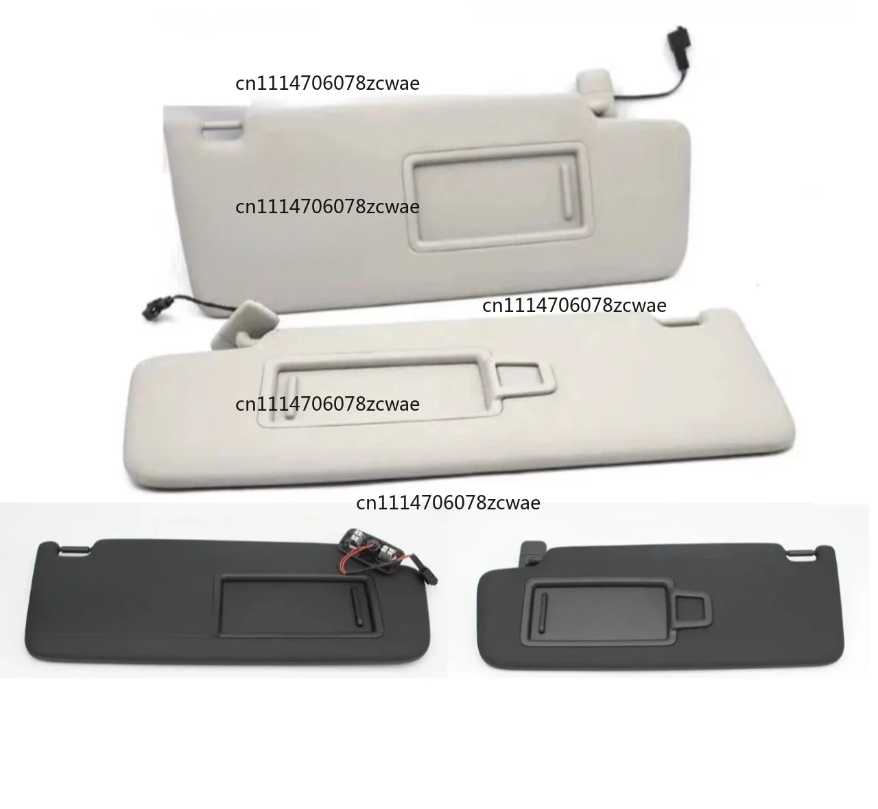 For VW Golf 7 2013-2021 Maiteng B8 Sun Visor Sun Visor Black Grey Front Sun Visor Panel With Makeup Mirror Sunshield 5GG857551