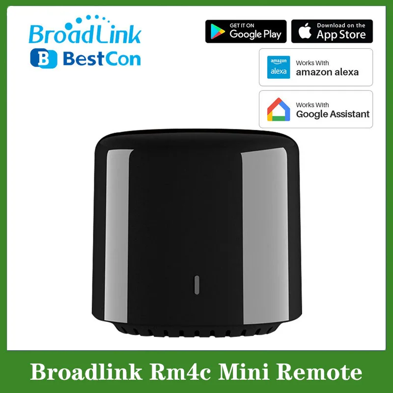 

Broadlink Rm4c Mini WIFI IR Universal Smart Home Remote for Air Conditioner TV Voice Control by Alexa Google Home