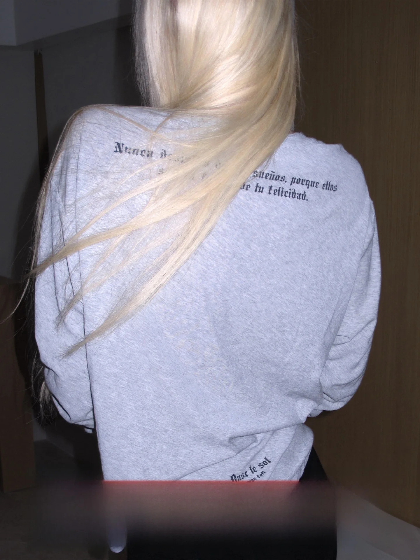 

Rase Le Sol Mist Notes American Retro ey Print Long Sve Loose Lazy T-irt Women's Cotton round Ne Casual Top