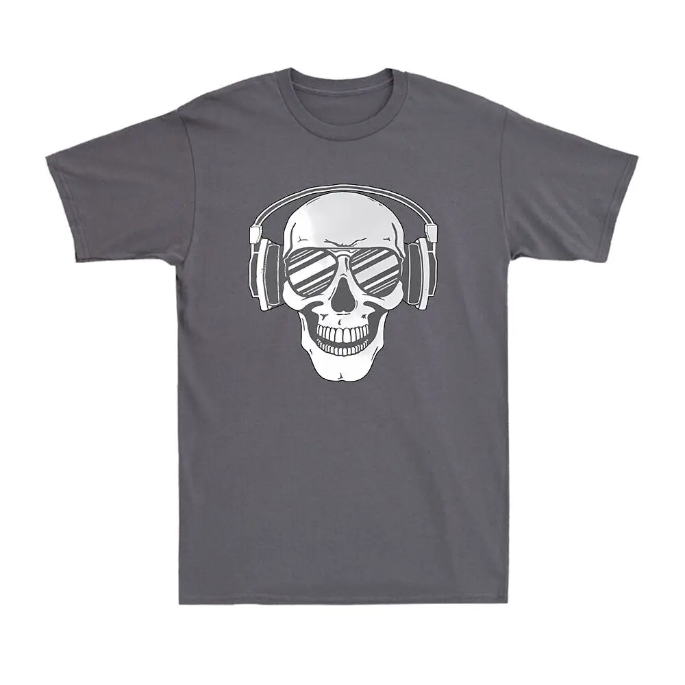 Headphones Skull Graphic Funny Gles Vintage Men's T-Shirt T-shirt