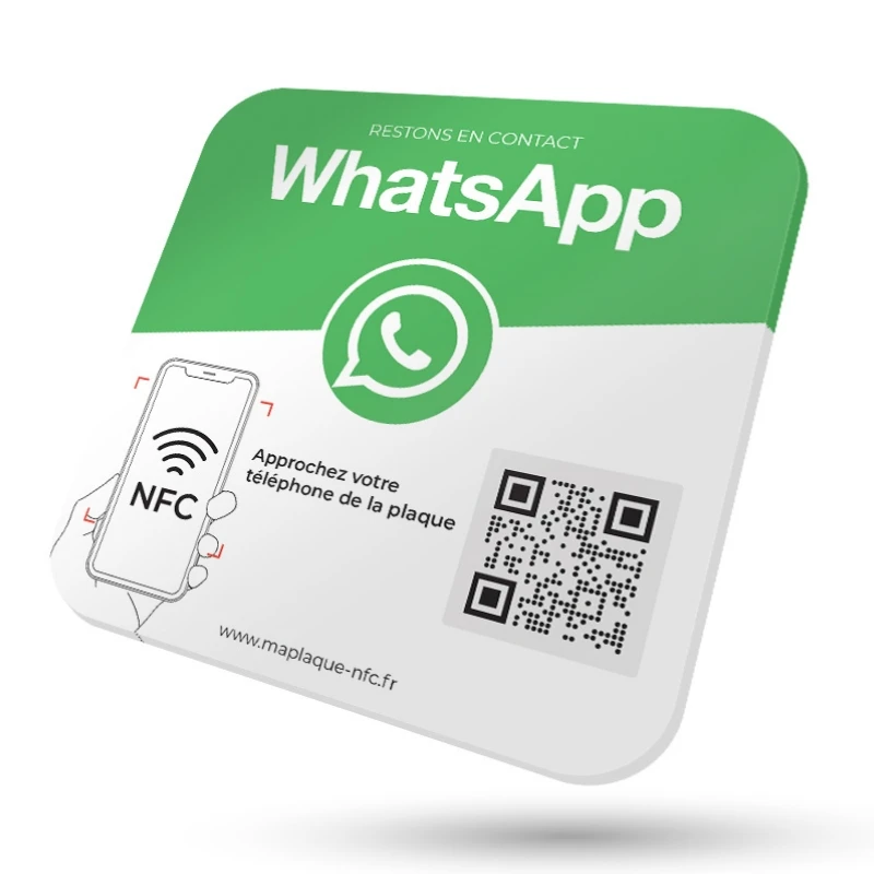 Customized NFC Plaque Wifi,WhatsApp,nfc qr Code Sign For Business,Connected plate,Wifi Network connected,ins scan