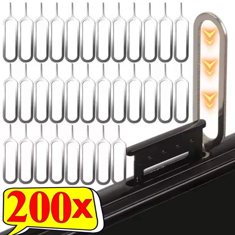 1-200 قطعة العالمي مكافحة فقدان دبوس إخراج سيم بطاقة صينية مفتوحة دبوس إبرة مفتاح أداة آيفون 17 16 سامسونج Xiaomi Redmi هواوي #2