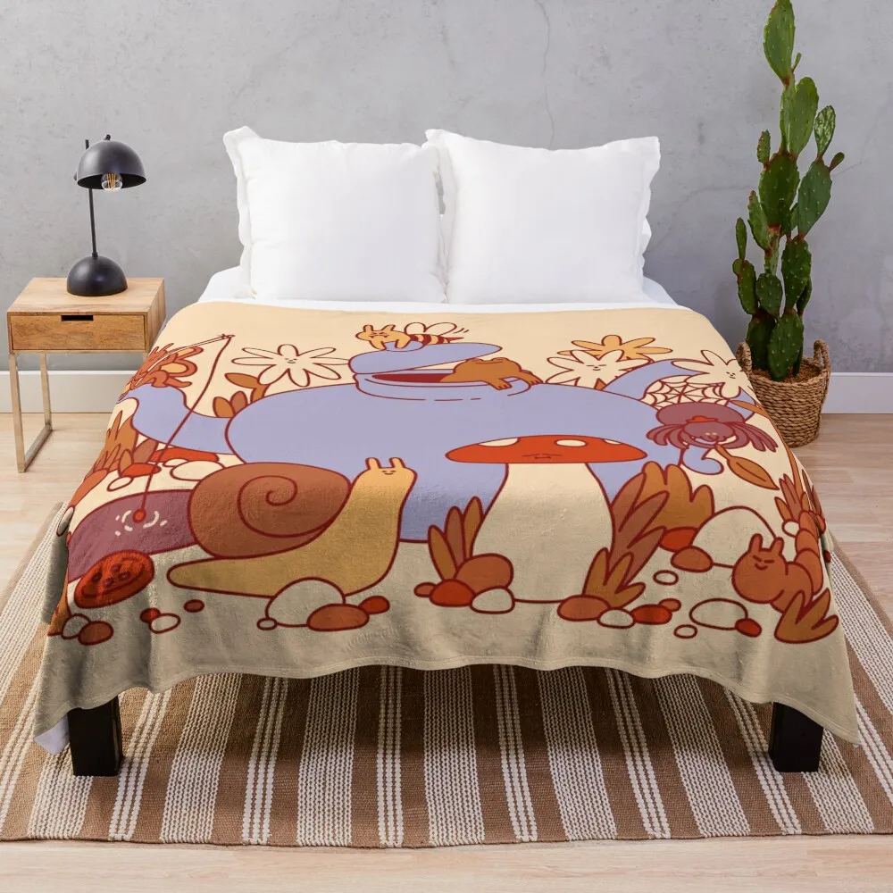 

Teapot Hangout Throw Blanket Decorative Throw Vintage Soft Big Blankets